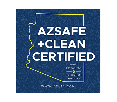 AZSafe + Clean Certified by the Arizona Lodging & Tourism Association