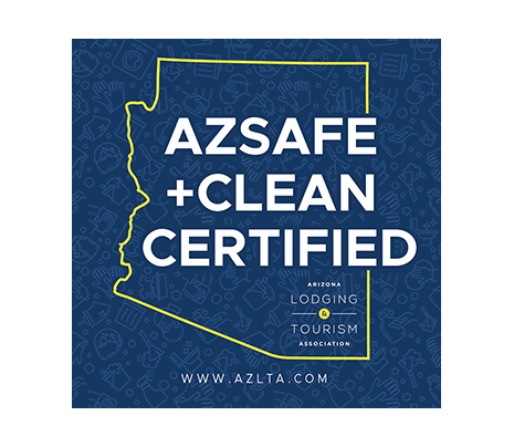 AZSafe + Clean Certified by the Arizona Lodging & Tourism Association