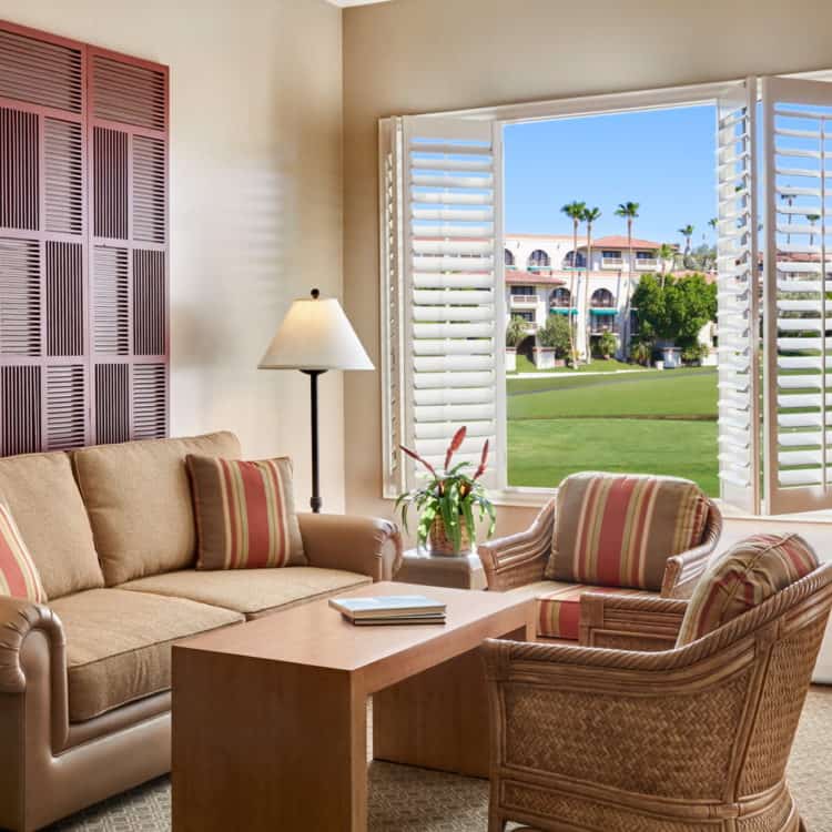 View of the Living Area in a Villa