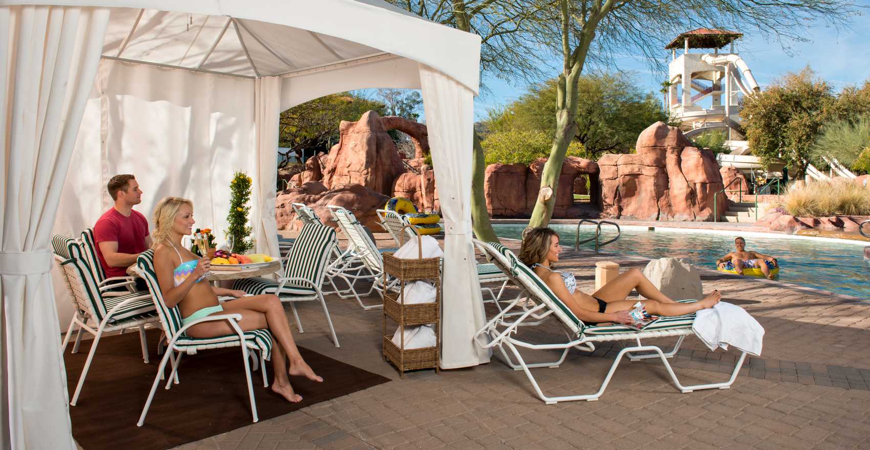 Cabana Rentals At Oasis Water Park Arizona Grand Resort & Spa