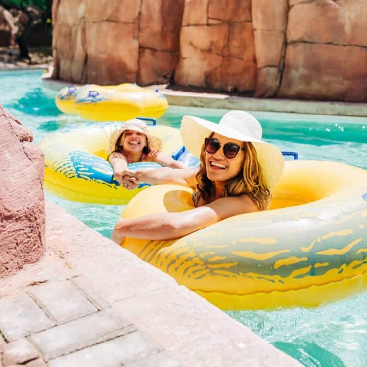 Guests at Oasis Water Park