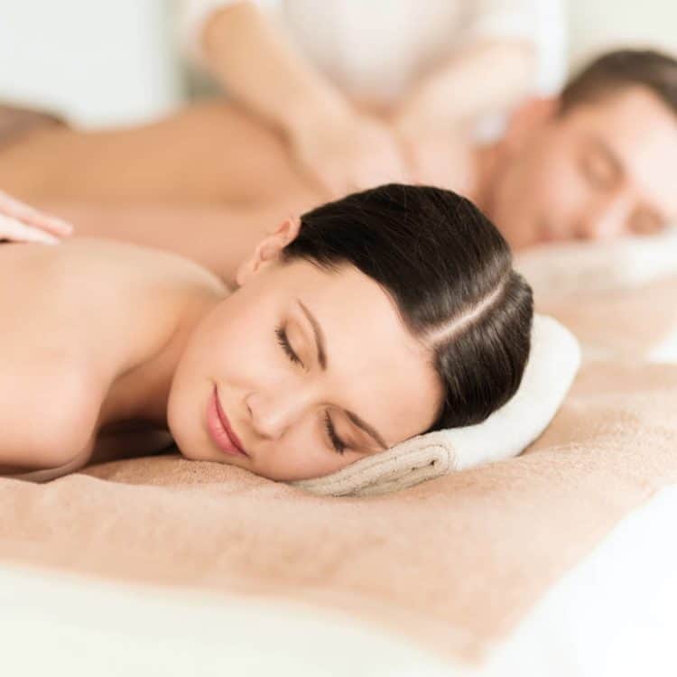 Guest enjoying Massage in the Spa