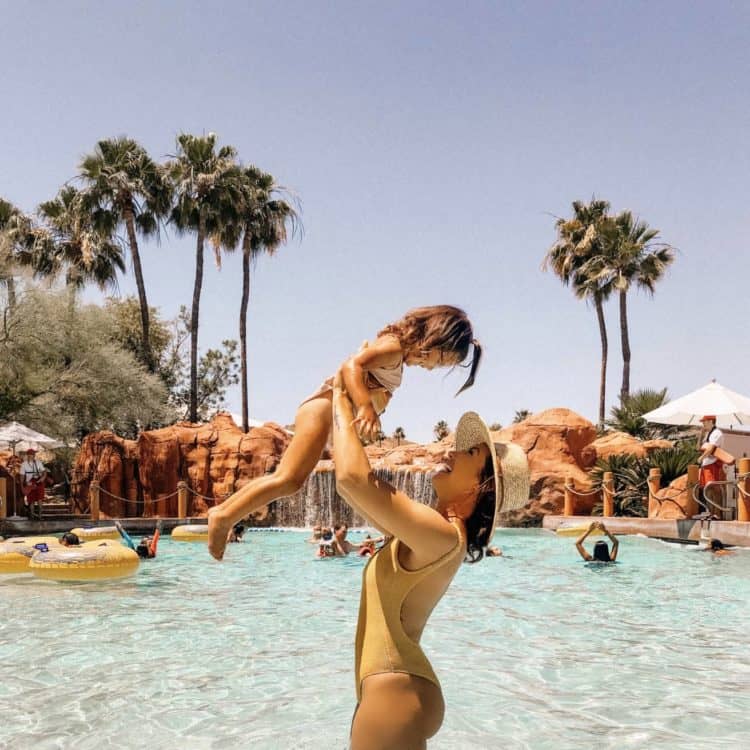Guests in the pool