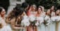 Bride with bridesmaids